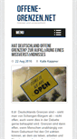 Mobile Screenshot of offene-grenzen.net